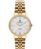 Beverly Hills Polo Club, Men's, Analog Watch, Gold Dial, with Stainless Steel Band, BH-BP3390C.130