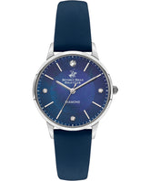 Beverly Hills Polo Club Women's watch,Dark Blue Dial, Blue Leather Strap, Wrist Watch,BP3392C.399