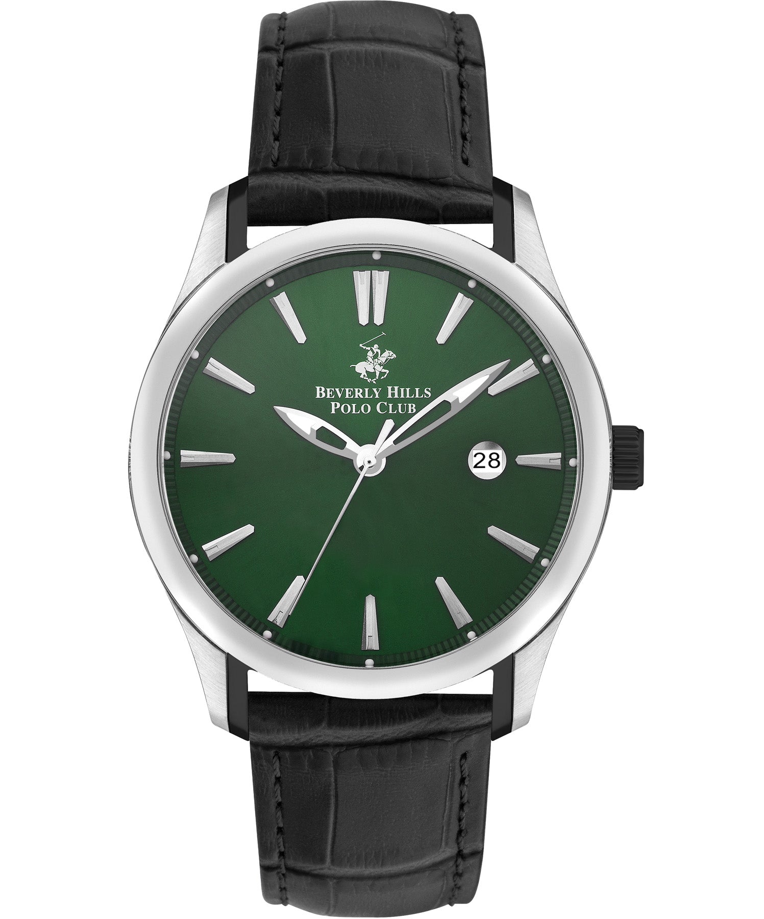 Beverly Hills Polo Club, Men's, Analog Watch, Black Dial, with Leather Band, BH-BP3410X.371