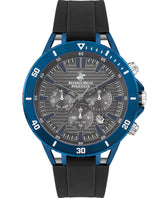 Beverly Hills Polo Club Men's watch,Grey Dial, Black Rubber Strap, Wrist Watch,BP3411X.361