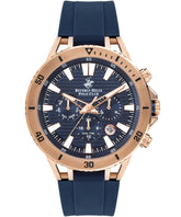 Beverly Hills Polo Club Men's watch, Blue Dial, Blue Rubber Strap, Wrist Watch,BP3411X.499