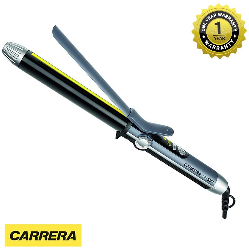 Carrera, Professional Curling Machine Hair Rod, Curling Iron Tong for Women, Ceramic Wand, NO537