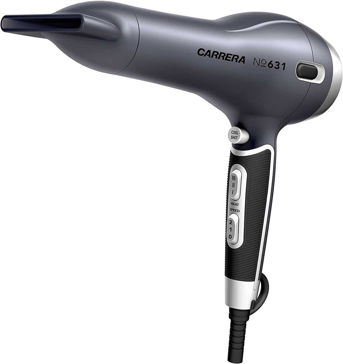 Carrera,Professional Hair Dryers for Men & Women, Styling Nozzle-Diffuser, Blow Dry, Hot-Cold Air, NO631