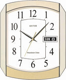 Rhythm Wall Clock, Westminster Chime & Strike, Day-Date Calendar CFH102NR65