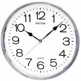 Rhythm Wall Clock,3D Numerals with Silent Silky Move, CMG494BR19