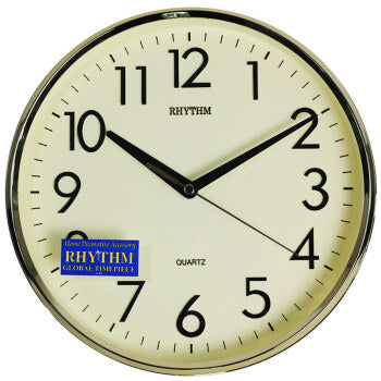 Rhythm Wall Clock,3D Numerals, CMG716BR18