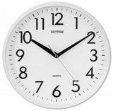 Rhythm Wall Clock,3D Numerals, CMG716NR03