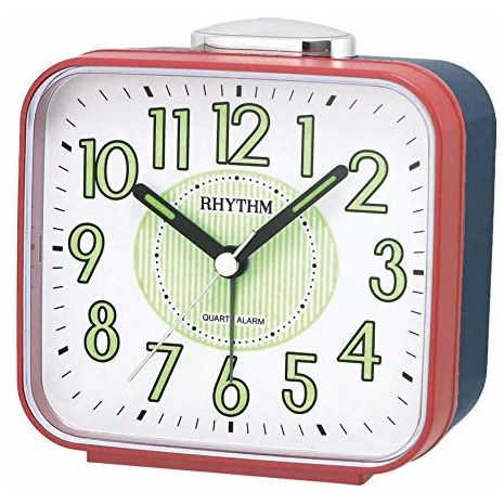 Rhythm Alarm Clock,With Bell & Super Silent Move, CRA629NR01