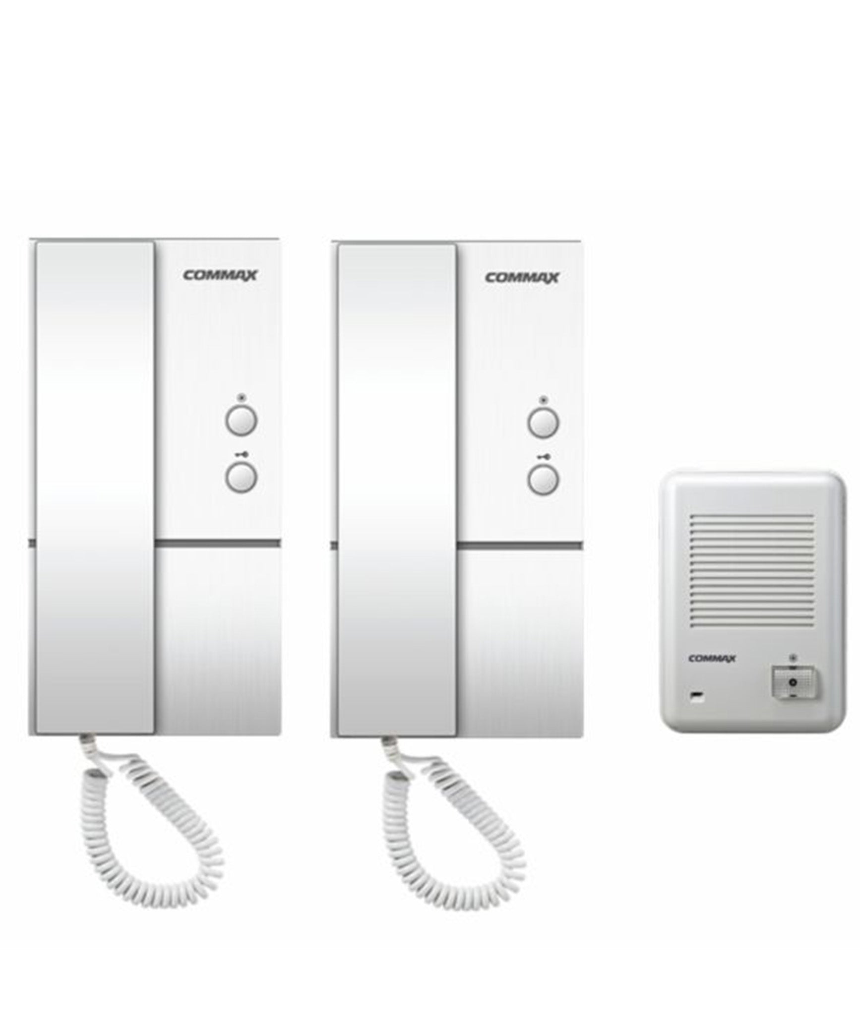 Commax Double Audio Doorphone with Outdoor Door Bell Set, DPLA01-201