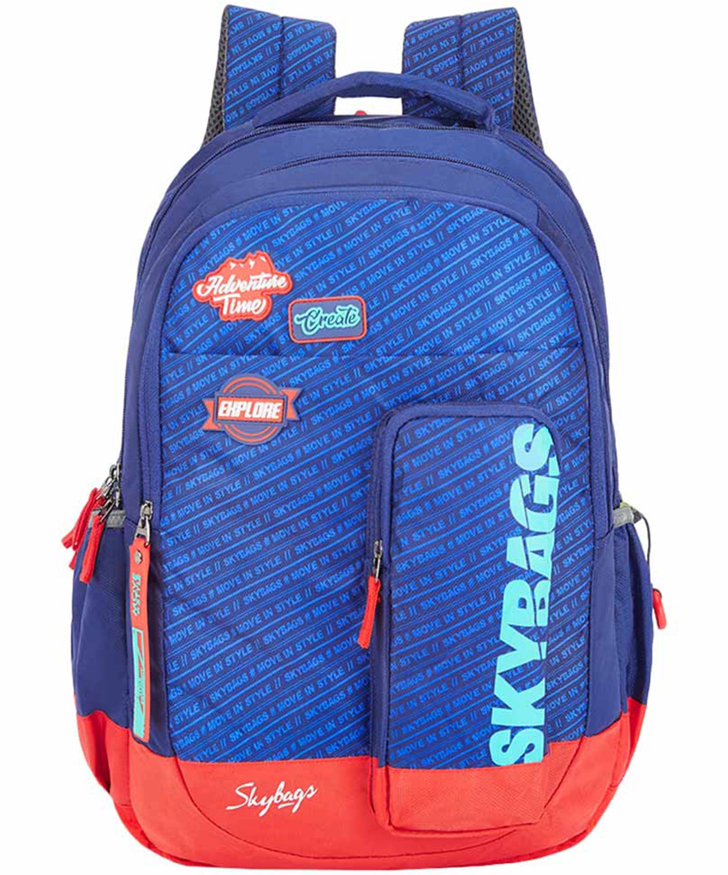 SKYBAGS, Unisex 35 L Backpack with Pencil Pocket, Blue, DRIPNXT01BE