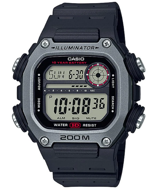 Casio men analog watch, black dial with comfortable strap, model CS-DW-291H-1AVDF, Bahrain