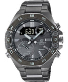 Edifice Solar powered Smart Link Analog-Digital Grey Dial Stainless Steel Band Men's Watch, ECB-10DC-1BDF