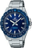 Edifice Men's Watch Analog, Blue Dial Silver Stainless Steel Band, EFV-120DB-2AVDF