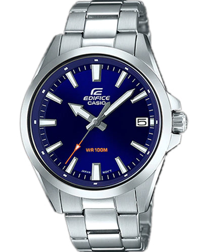 Edifice men analog watch, blue dial with comfortable strap, model GS-EFV-100D-2AVDF, Bahrain
