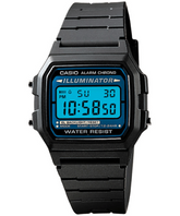 Casio men analog watch, blue dial with comfortable strap, model CS-F-105W-1ADF, Bahrain