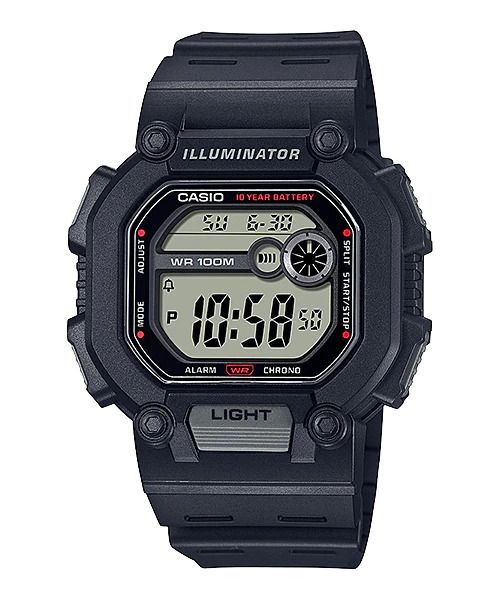 Casio men analog watch, black dial with comfortable strap, model CS-W-737H-1AVDF, Bahrain