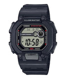 Casio Men's Watch Digital, Black Dial Black Resin Strap, W-737H-1AVDF