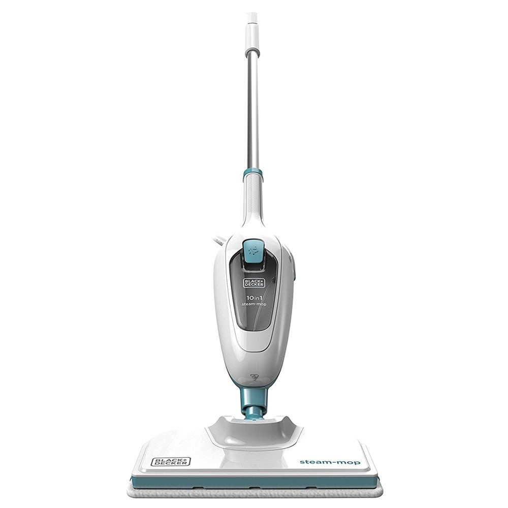 Black+Decker, 1300W 10-in-1 Electric Steam Mop with 10 attachments , White, FSMH13E10