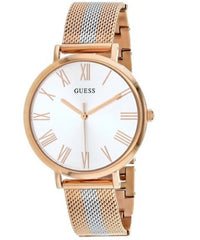 Guess, Women's Watch Analog, Silver Dial Silver & Rose Gold Stainless Band, GW-W1155L4