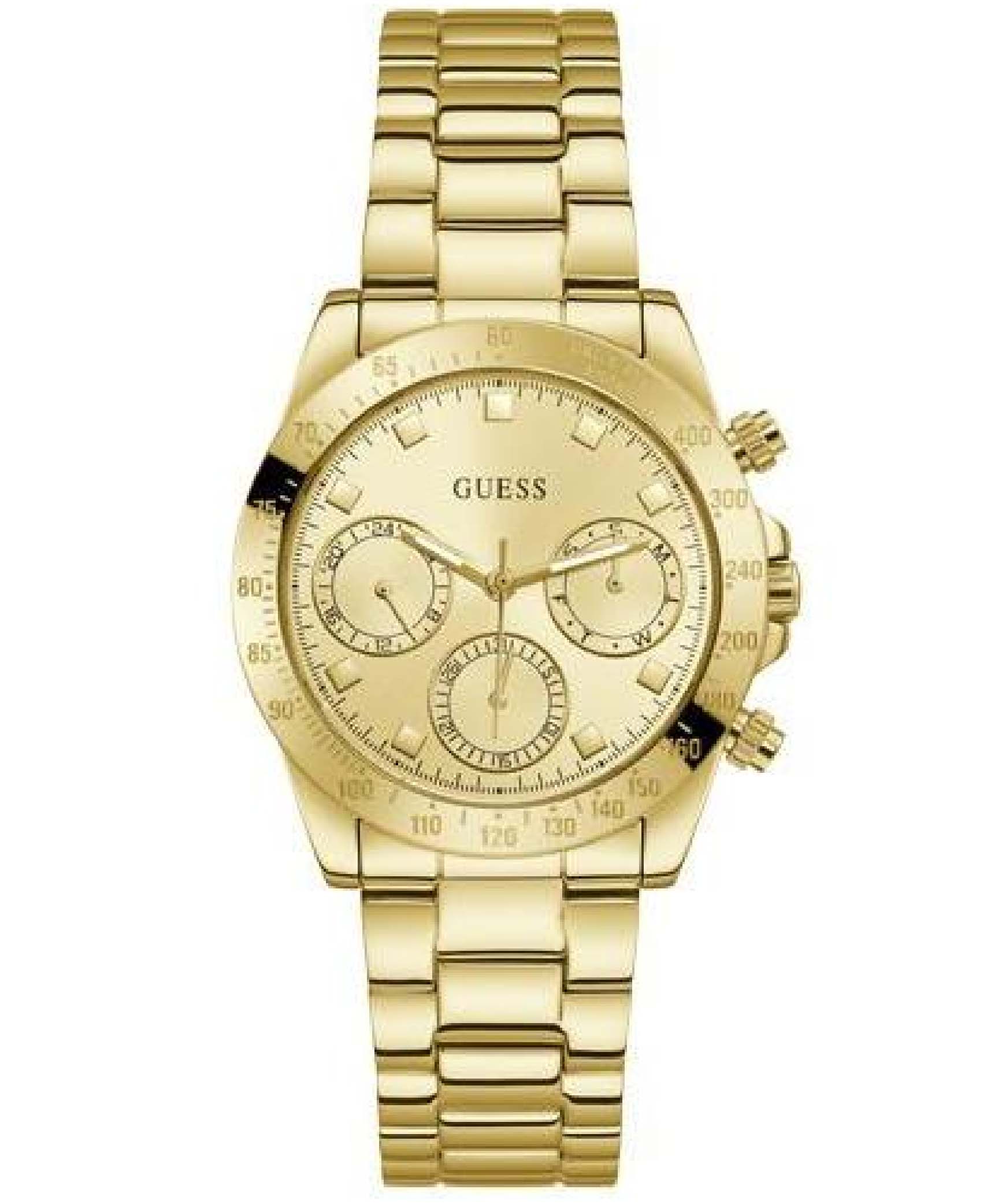Guess, Women's Watch Analog, Gold Dial Gold Stainless Band, GW-W1293L2
