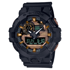 G-Shock Men's Watch Analog & Digital, Multi Dial Black Resin Strap, GA-700RC-1ADR