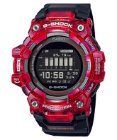 G-Shock Men's Digital Watch, Black Dial Black Resin Band With Bluetooth Connectivity, GBD-100SM-4A1DR