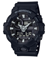 G-Shock Analog & Digital, Black Dial Black Resin Band Watch for Men, GA-700-1BDR