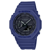 G-Shock Men's Watch Analog & Digital Combo, Black Dial Navy Blue Resin Band, GA-2100-2ADR