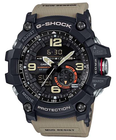 G-Shock Mudmaster Twin Sensor Black Dial Men's Watch, GG-1000-1A5DR