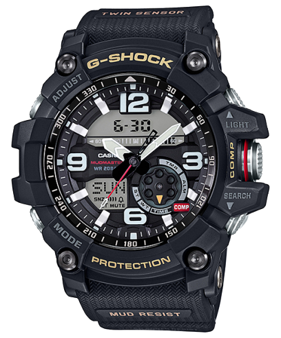 G-Shock Mudmaster Twin Sensor Black Dial Men's Watch, GG-1000-1ADR