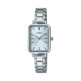 Casio Women Analog Watch, Silver dial Silver Stainless Steel, LTP-V009D-2EUDF