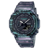 G-Shock Unisex Watch Analog & Digital, Black Dial Translucent Resin Band, GA-2100NN-1A