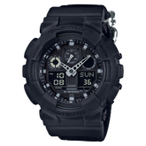 G-Shock Men's Watch Digital & Analog Combo, Black Dial Black Resin Band, GA-100BBN-1ADR