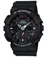 G-Shock Men's Watch Analog & Digital Combo, Black Dial Black Resin Band, GA-120-1ADR