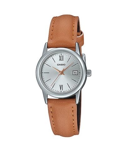 Casio men analog watch, silver dial with comfortable strap, model CS-LTP-V002L-7B3UD, Bahrain