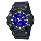 Casio Men's Watch Analog, Blue Dial Black Resin Strap,MW-610H-2AVDF