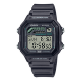 Casio Men's Watch Digital, Black Dial Black Resin Strap, WS-1600H-8AVDF
