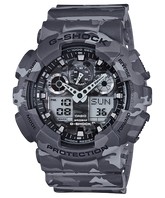 G-Shock Men's Watch Analog & Digital Combo, Black Dial Armour Colour Resin Band, GA-100CM-8ADR