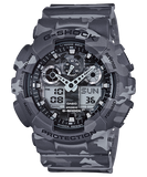G-Shock Men's Watch Analog & Digital Combo, Black Dial Armour Colour Resin Band, GA-100CM-8ADR