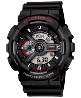 G-Shock Men's Watch Analog & Digital Combo, Black Dial Black Resin Band, GA-110-1ADR