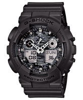 G-Shock Men's Watch Analog & Digital, Black Dial Black Resin Band, GA-100CF-8ADR