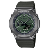 G-Shock Analog & Digital, Green Dial Green Resin Band Watch for Men, GM-2100B-3ADR