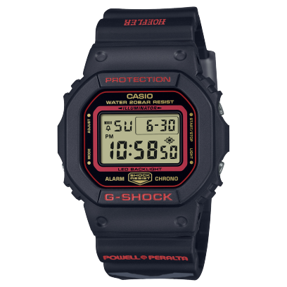 G-Shock Men's Watch Digital, Black Dial Black Resin Strap, DW-5600KH-1DR