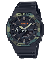 G-Shock Men's Watch Analog & Digital Combo, Black Dial Black Resin Band, GA-2100SU-1ADR
