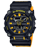 G-Shock Men's Watch Analog & Digital Combo, Black & Yellow Dial Yellow Resin Band, GA-900A-1A9DR