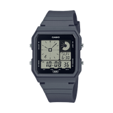 Casio Unisex Watch Digital Display, Black Dial Grey Resin Strap, LF-20W-8A2DF