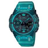 G-Shock Unisex Watch Analog & Digital, Turquoise blue Translucent Resin Band, GA-B001G-2ADR
