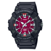 Casio Men's Watch Analog, Pink Dial Black Resin Strap,MW-610H-4AVDF