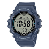 Casio Men's watch Digital, Black Dial Blue Resin Strap, AE-1500WH-2AVDF