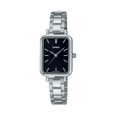 Casio men analog watch, black dial with comfortable strap, model CS-LTP-V009D-1EUDF, Bahrain